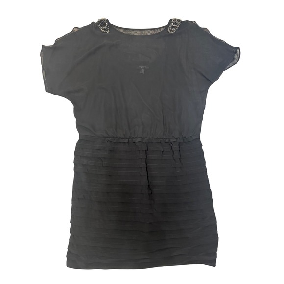 R&M Richards Mother of the Bride Dress 14W Embellished Shoulder Tiered Sheath - Picture 1 of 7